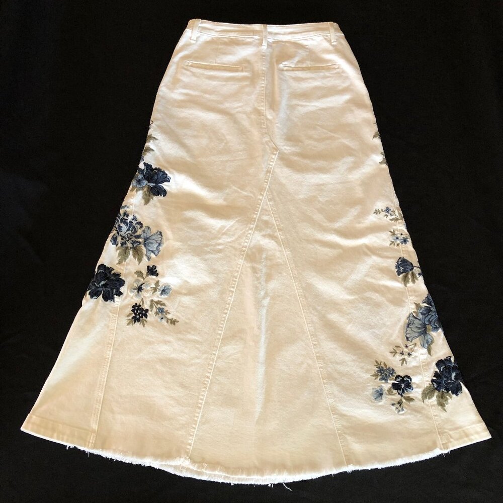 NWOT Free People x Driftwood Bluebell Fleur Maxi Skirt Sz 29 - Picture 6 of 13